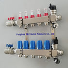stainless steel radiant water heating manifolds for central heating system, floor heating manifold