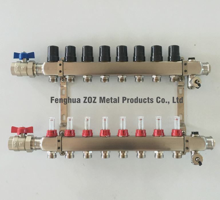 Stainless Steel Manifold Packages for Radiant Heating ,1" Manifolds