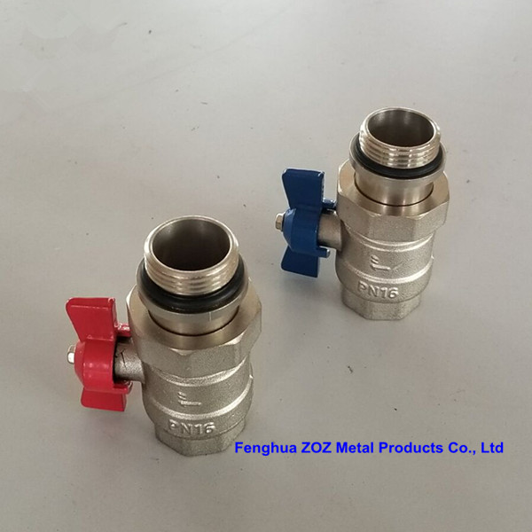 Underfloor Manifold Ball Valve Set , Isolation Valves for Radiant Heat Manifold