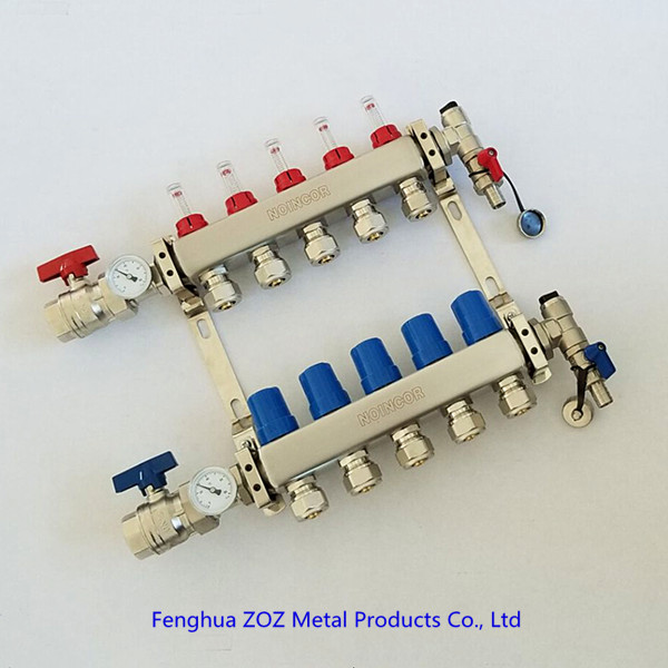 Underfloor Heating Manifolds Stainless Steel UFH Manifold