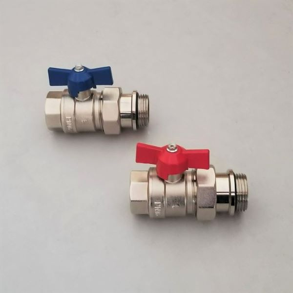 Underfloor Manifold Ball Valve Set , Isolation Valves for Radiant Heat Manifold