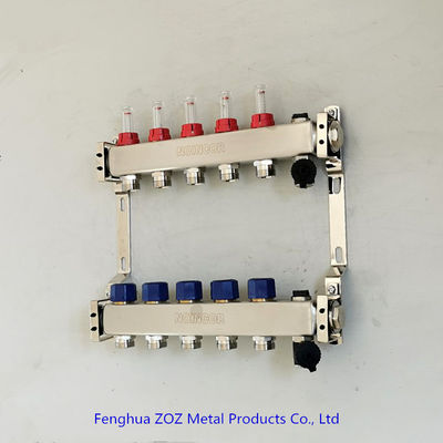 preassembled stainless steel floor heating manifold set