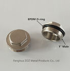 End cap for heating manifold ,End plug for heating manifold , 1" BSP Brass Flanged Plug