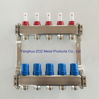 Stainless Steel Flow Meter Manifolds for Underfloor Heating Systems