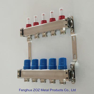 Stainless Steel Flow Meter Manifolds for Underfloor Heating Systems