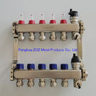 ZZ18858 Pre-assembled floor heating manifold with flow meters , Radiant Heat Manifold Assembly