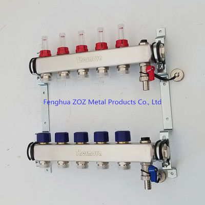 Stainless Steel 304 Water Radiant Floor Heating Manifolds