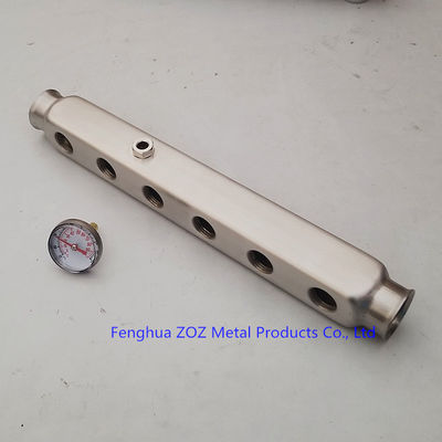 ZZ18009 Stainless Steel PEX Floor Heating Manifold Pipe, Stainless Steel Heating Bar Manifolds