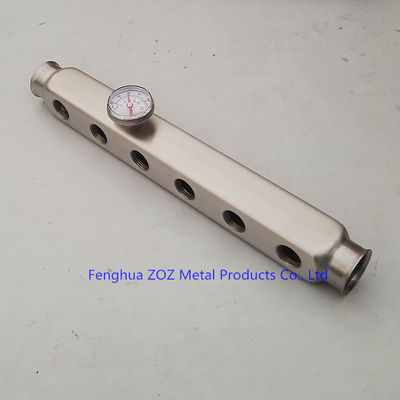 ZZ18009 Stainless Steel PEX Floor Heating Manifold Pipe, Stainless Steel Heating Bar Manifolds