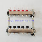 5 Port stainless steel water manifolds for underfloor heating system