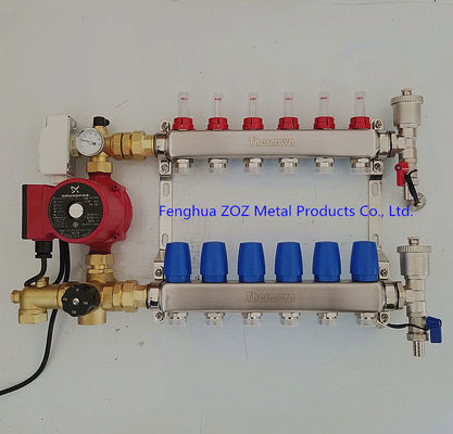 Stainless Steel Radiant Floor Heating Manifold Set