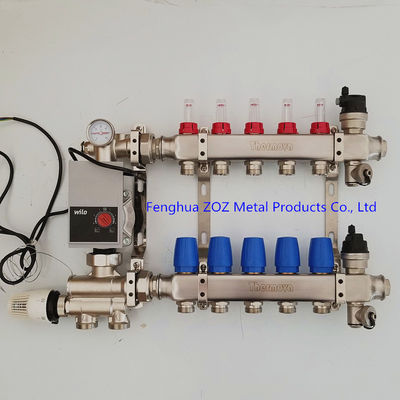 Stainless Steel Radiant Floor Heating Manifold Set