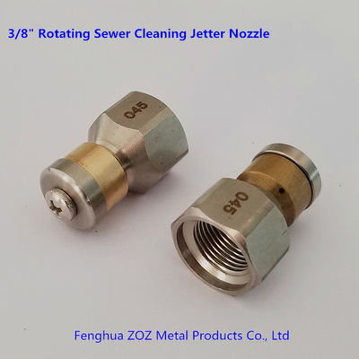 3/8" Rotating Drain Sewer Jetter Nozzle , Rotating Drain & Sewer cleaning nozzle