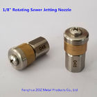 1/8" Rotating Sewer Cleaning Jetter Nozzle , Rotating Sewer Tube Cleaning Nozzle