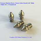 1/4" Male Stainless Steel Sewer Cleaner Jetter Nozzle (4 Jets)