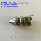 3/8"M Pressure Washer Jet Wash Drain Cleaning Nozzle 1 Forward 8 Rear