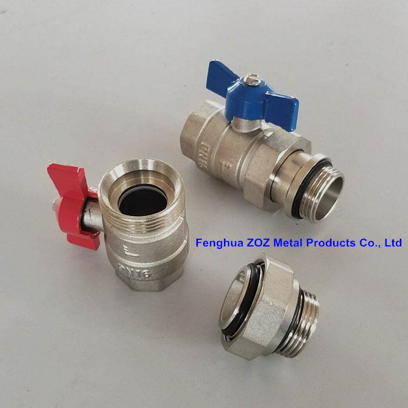Underfloor Manifold Ball Valve Set , Isolation Valves for Radiant Heat Manifold