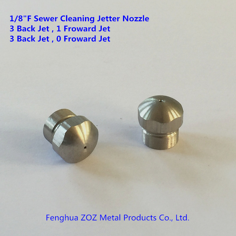 1/8" Drain sewer jetting cleaning nozzles , sewer pipe cleaning nozzle