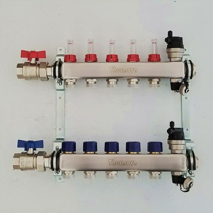 Underfloor Manifold Ball Valve Set , Isolation Valves for Radiant Heat Manifold